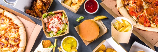 Comida rápida con menos calorías 