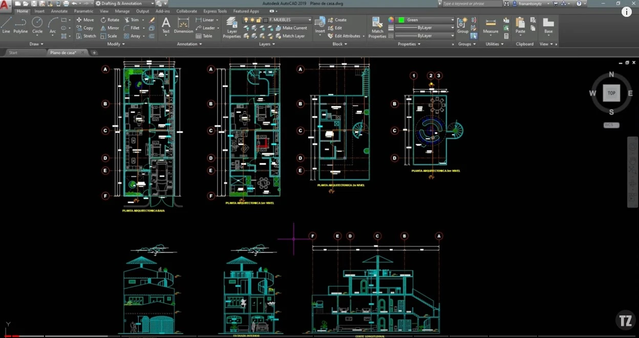 barra de herramientas básicas de Autocad