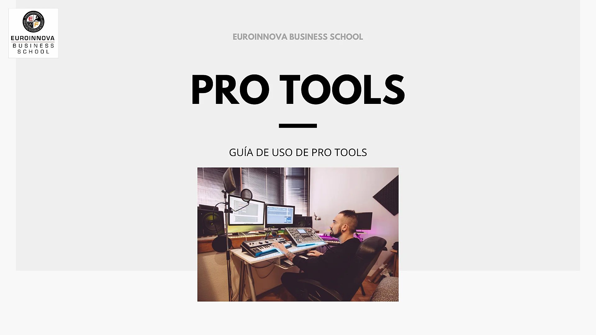 Guía para usar Pro Tools