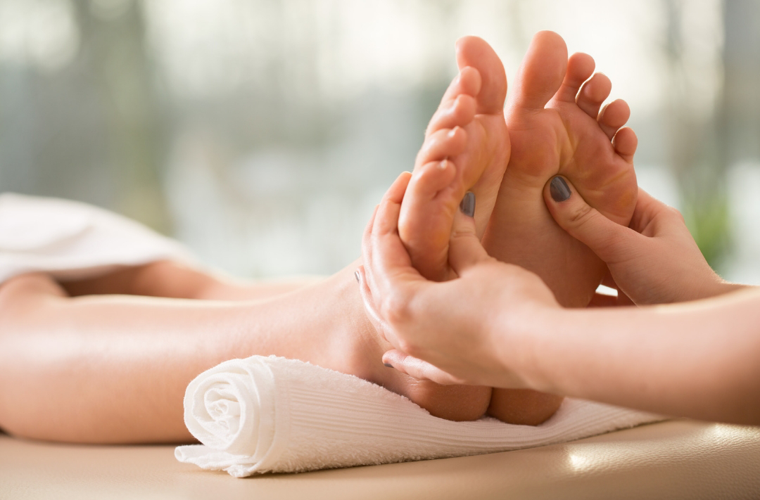 Curso de reflexología (masaje de curación en los pies)